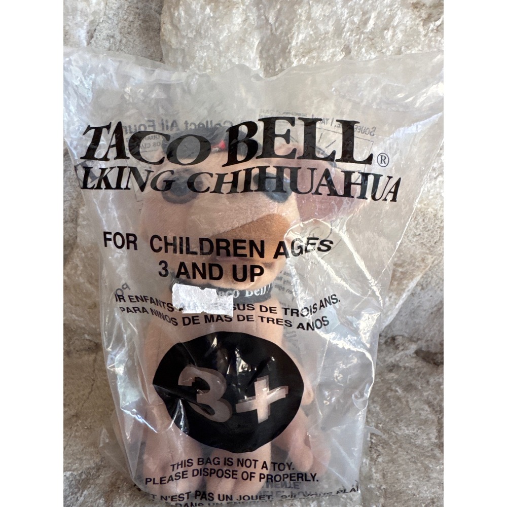 Taco Bell Talking Chihuahua Plush Viva Gorditas Beret Dog Toy New Sealed 6"